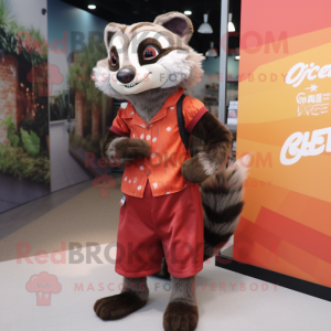 Rust Civet mascotte kostuum...