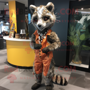 Rust Civet mascotte kostuum...