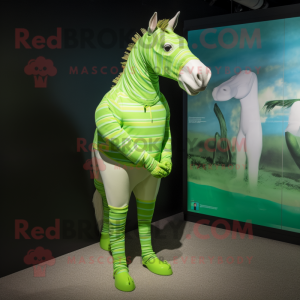 Lime Green Quagga mascotte...