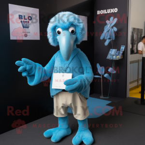 Sky Blue Vulture maskot...