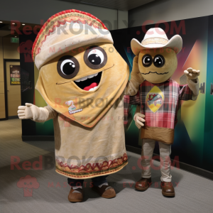 Beige Tacos mascotte...