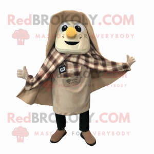 Beige Tacos maskot kostume...