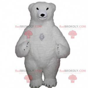 Mascote inflável de urso polar, fantasia de urso polar gigante