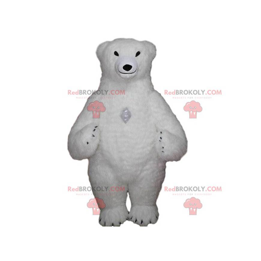 Mascotte d'ours blanc gonflable, costume ours polaire géant - Mascotte d'ours blanc gonflable, costume ours polaire géant -