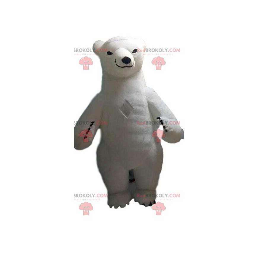 Mascote inflável de urso polar, fantasia de urso polar gigante
