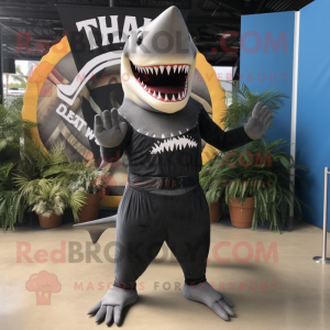 Black Megalodon mascotte...