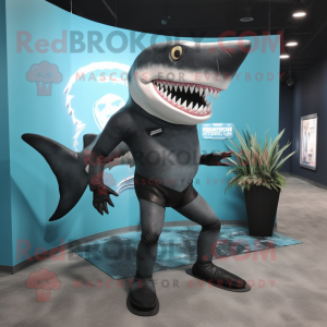 Black Megalodon mascotte...