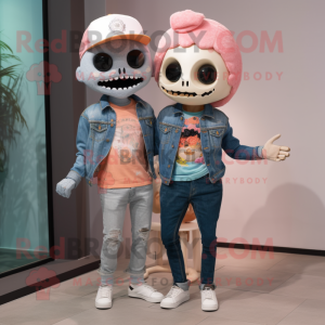 Peach Skull maskotdräkt...