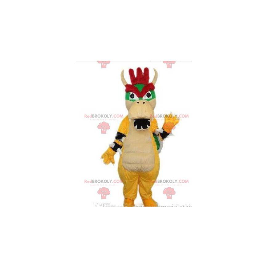 Mascot Bowser, beroemd dinosaurusmonster in Super Mario -