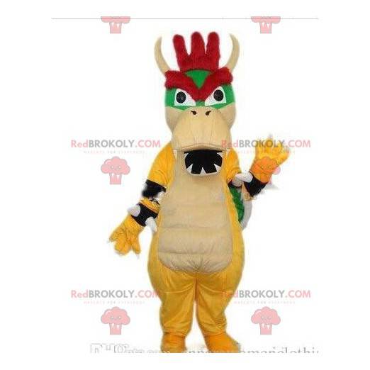 Mascot Bowser, beroemd dinosaurusmonster in Super Mario -