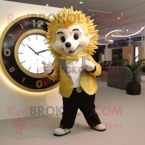 Gold Hedgehog mascotte...