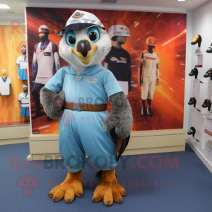 nan Falcon mascot costume character dressed with a Capri Pants and Cummerbunds