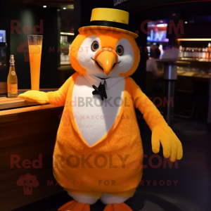 Orange Penguin mascotte...