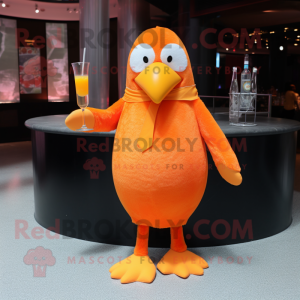 Orange Penguin mascotte...