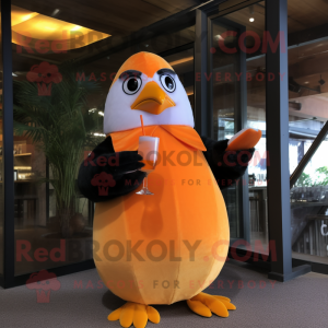 Orange Penguin mascotte...