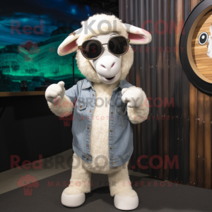 White Sheep mascotte...