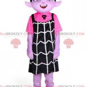 Vampire mascot, gothic girl costume, Halloween costume -