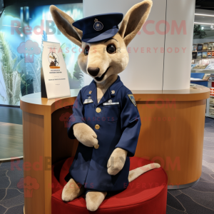 Navy Kangaroo mascotte...