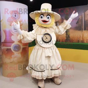 Cream Scarecrow maskot...