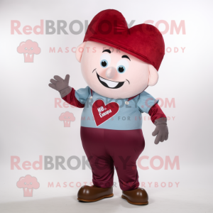 Maroon Heart mascotte...