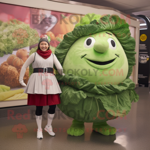 Silver Corned Beef And Cabbage mascot costume character dressed with a Mini Dress and Bracelet watches