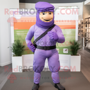 Lavendel soldat maskot...