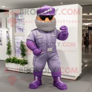 Lavendel soldat maskot...