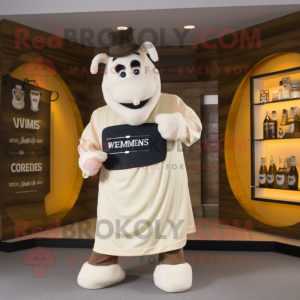Kremfarget Guinness maskot...