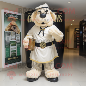 Kremfarget Guinness maskot...