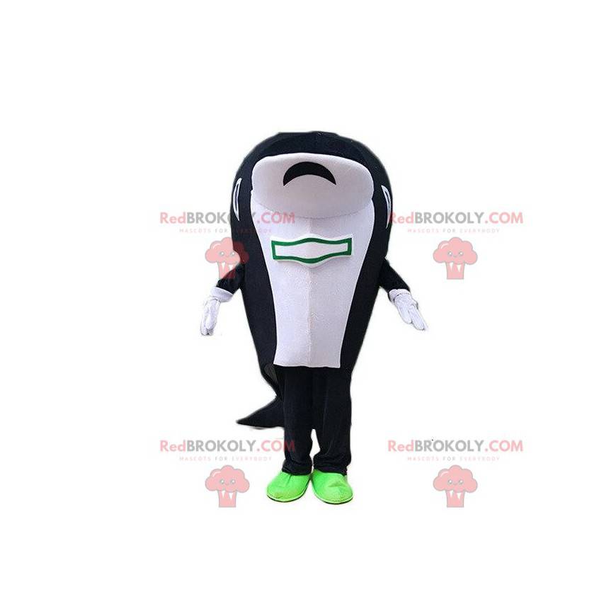 Orca maskot, sort-hvid hval, havdragt - Redbrokoly.com