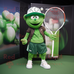 Forest Green Tennis Racket...