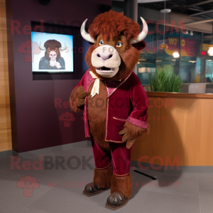 Maroon Buffalo mascotte...