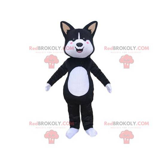 Schwarzweiss-Hundemaskottchen, Hundekostüm - Redbrokoly.com