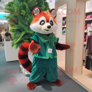 Waldgrüner roter Panda...