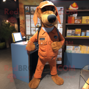 Rust Dog maskot kostume...