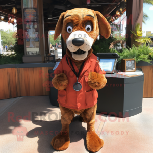 Rust Dog maskot kostym...