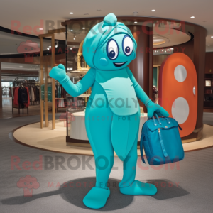 Personagem de mascote Teal...