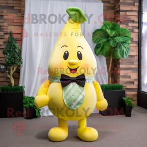 Yellow Pear maskot kostym...