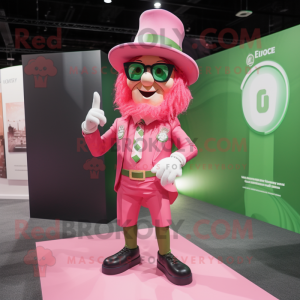 Pink Leprechaun maskot...