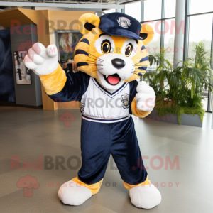 Navy Tiger maskot drakt...