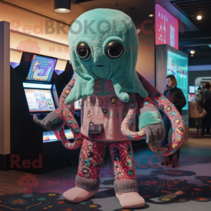  Kraken mascotte kostuum...