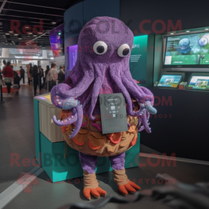  Kraken mascotte kostuum...