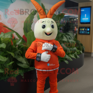 Red Carrot mascotte kostuum...