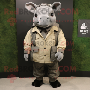 Black Rhinoceros mascotte...