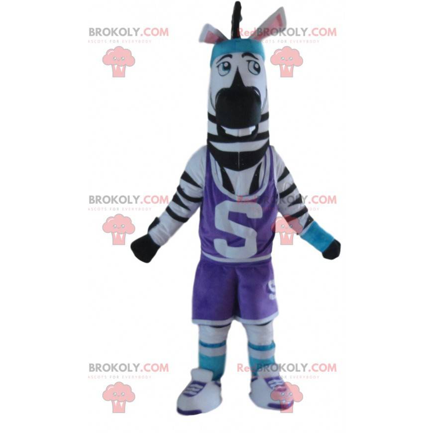Maskotka Zebra w odzieży sportowej, strój sportowy zwierząt - Maskotka Zebra w odzieży sportowej, strój sportowy zwierząt -