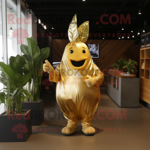 Gold Beet mascotte kostuum...