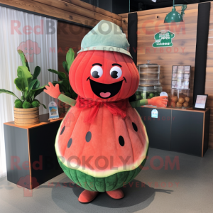 Rust vannmelon maskot drakt...