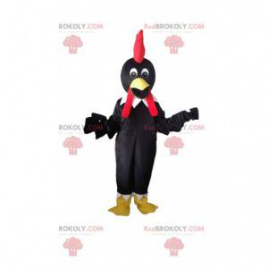 Mascote pássaro preto, fantasia de corvo, fantasia de galinha -