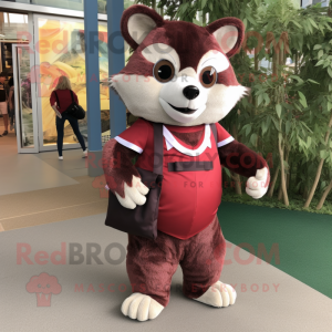 Maroon Raccoon mascotte...