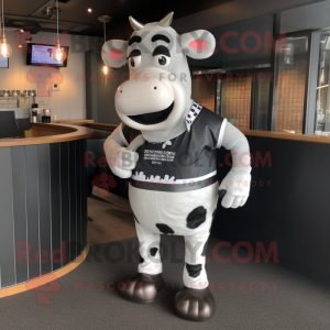 Mascotte de vache Holstein...